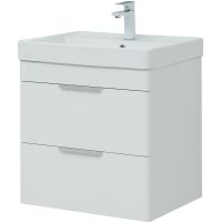 Товар: Тумба с раковиной Aquanet Ирис new 60 312424 подвесная Белый глянец - фото 3 Тумба с раковиной Aquanet Ирис new 60 312424 подвесная Белый глянец — фото 3, Мебель для ванной