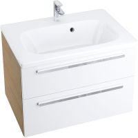 Тумба под раковину Ravak SD Chrome II 70 X000000921 подвесная Капучино Белая — фото 1, Тумбы под раковину