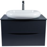 Тумба под раковину Bond Cube 80 T07807 подвесная Серая матовая — фото 16, Мебель для ванной