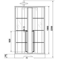 Душевая кабина Niagara Standart 100x80 L ST100/80/15QL/KL/BKT без гидромассажа — фото 10, Душевые кабины
