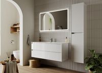 Товар: Тумба под раковину Sancos Cento 120 CN120-1W подвесная Белый глянец - фото 5 Тумба под раковину Sancos Cento 120 CN120-1W подвесная Белый глянец — фото 5, Мебель для ванной