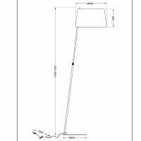 Товар: Торшер Maytoni Modern Bergamo MOD613FL-01B Серый Хром Черный - фото 3 Торшер Maytoni Modern Bergamo MOD613FL-01B Серый Хром Черный — фото 3, Торшеры