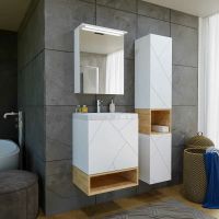 Товар: Ниша для тумбы Бриклаер Кристалл 50 4627125415876 Дуб Бунратти - фото 2 Ниша для тумбы Бриклаер Кристалл 50 4627125415876 Дуб Бунратти — фото 2, Мебель для ванной