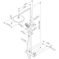 Душевая система AM.PM Like F0780464 Хром — фото 19, Душевые стойки