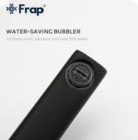 Товар: Смеситель для раковины Frap H67-6 F1067-6 Черный матовый - фото 8 Смеситель для раковины Frap H67-6 F1067-6 Черный матовый — фото 8, Смесители