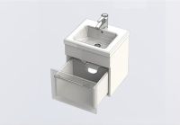 Тумба под раковину Aquanet Нота 40 159137 подвесная Белая — фото 4, Мебель для ванной