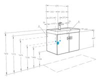 Тумба под раковину Aquaton Оптима 67 1A124101OP010 подвесная Белая — фото 7, Мебель для ванной
