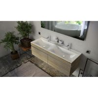 Тумба под раковину Velvex Pulsus 140 tp.PUL.PUL.140.2Y Дуб сонома — фото 4, Тумбы под раковину