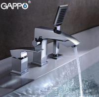 Смеситель на борт ванны Gappo G07 G1107 Хром — фото 5, Смесители на борт ванны