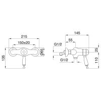 Смеситель для душа Migliore Oxford 19130 с термостатом Хром — фото 2, Смеситель для душа