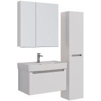 Тумба под раковину Lemark Buno Mini 80 LM05BM80T подвесная Белый глянец — фото 6, Мебель для ванной