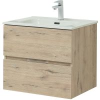 Тумба под раковину Aquanet Алвита New 60 277513 подвесная Дуб Веллингтон — фото 3, Тумбы под раковину