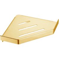 Металлическая полка Boheme New Venturo 10318-G угловая Золото — фото 1, Полки для ванной и душа