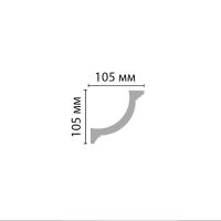 Карниз Decomaster 96689 2400x105x105 мм — фото 2, Карнизы