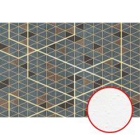 Фреска Ortograf Forma 32651 Фактура бархат FX Флизелин (4*2,7) Серый/Коричневый, Геометрия — фото 1, Фрески