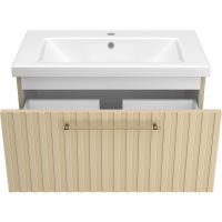 Товар: Тумба с раковиной Brevita Alicante 80 УТ000015786 подвесная Капучино - фото 3 Тумба с раковиной Brevita Alicante 80 УТ000015786 подвесная Капучино — фото 3, Мебель для ванной