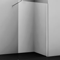 Душевая перегородка WasserKRAFT Rossel 110 28W46 профиль Серебристый стекло прозрачное — фото 1, Душевые перегородки