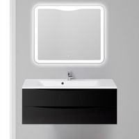 Тумба под раковину BelBagno Marino 120 подвесная Nero Lucido арт-MARINO-1200-2C-SO-NL-P — фото 2, Тумбы под раковину