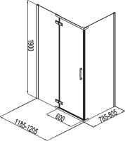 Товар: Душевой уголок Aquanet Logic RC1200 AE32-S-120x80U-CT 243627 профиль Хром стекло прозрачное - фото 3 Душевой уголок Aquanet Logic RC1200 AE32-S-120x80U-CT 243627 профиль Хром стекло прозрачное — фото 3, Прямоугольные душевые уголки