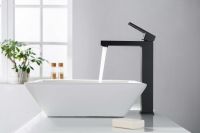 Смеситель для раковины Timo Briana 7111/03F Черный — фото 3, Смесители для раковины