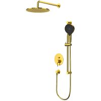 Душевая система Whitecross Y gold YSET05TOPGL Золото — фото 1, Душевое оборудование. Душевая программа