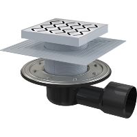 Душевой трап Ravak SN501 X01435 с решеткой Хром — фото 1, Трапы для душа