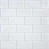 Стеклянная мозаика Caramelle mosaic Impressioni Mattoni Bianchi 30x30 см — фото 1, Мозаика