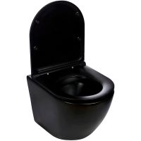 Унитаз WeltWasser Merzbach 004 MT-BL 10000003695 подвесной Черный матовый с сиденьем Микролифт — фото 3, Подвесные унитазы