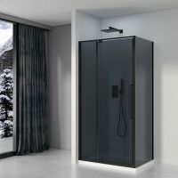 Товар: Душевой уголок Black&White Stellar Wind S812 BG 100x100 8121000G профиль Черный матовый стекло серое - фото 2 Душевой уголок Black&White Stellar Wind S812 BG 100x100 8121000G профиль Черный матовый стекло серое — фото 2, Душевые уголки