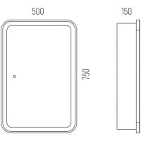 Товар: Зеркальный шкаф Corozo Алабама 50/С SD-00001389 с подсветкой Белый - фото 4 Зеркальный шкаф Corozo Алабама 50/С SD-00001389 с подсветкой Белый — фото 4, Мебель для ванной