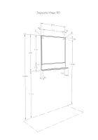 Зеркало Aquaton Инди 83 1A188502ND010 Белое — фото 5, Зеркала в ванную комнату