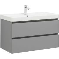 Тумба под раковину Aquanet Вега 90 329604 подвесная Мисти грин — фото 11, Тумбы под раковину