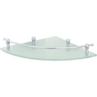 Стеклянная полка Veragio Gialetta VR.GIL-6417.CR угловая Хром — фото 1, Полки для ванной и душа