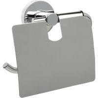 Держатель туалетной бумаги Fixsen Comfort Chrome FX-85010 с крышкой Хром — фото 1, Держатели туалетной бумаги