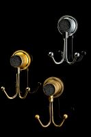 Двойной крючок Boheme Royal Cristal 10926-CR-B Хром — фото 2, Крючки для полотенец