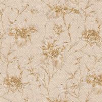 Обои Decori-Decori Bukhara 82751 Винил на флизелине (1,06*10,05) Бежевый/Золотой, Цветы — фото 1, Обои для стен