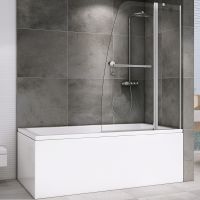 Товар: Шторка на ванну Abber Ewiges Wasser 100х140 AG50100 профиль Хром стекло прозрачное - фото 1 Шторка на ванну Abber Ewiges Wasser 100х140 AG50100 профиль Хром стекло прозрачное — фото 1, Шторки для ванной распашные