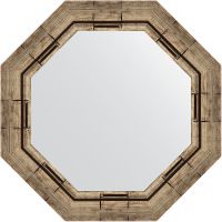 Товар: Зеркало Evoform Octagon 54х54 BY 3667 в багетной раме - Серебряный бамбук 73 мм - фото 1 Зеркало Evoform Octagon 54х54 BY 3667 в багетной раме - Серебряный бамбук 73 мм — фото 1, Мебель для ванной