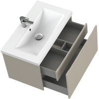 Тумба под раковину Cersanit Grande 80 64310 подвесная Бежевая — фото 5, Мебель для ванной