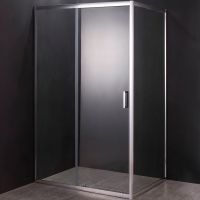 Душевой уголок Orange 140x90 E23-14090TCR профиль Хром стекло прозрачное — фото 1, Прямоугольные душевые уголки