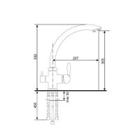 Товар: Смеситель для кухни Ulgran Quartz UQ-017-09 Асфальт - фото 2 Смеситель для кухни Ulgran Quartz UQ-017-09 Асфальт — фото 2, Смесители