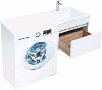 Товар: Тумба с раковиной Aquanet Токио 120 R 239213 подвесная Белая - фото 12 Тумба с раковиной Aquanet Токио 120 R 239213 подвесная Белая — фото 12, Тумбы с раковиной