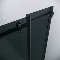 Душевой уголок Grossman Classic 80х80 300.K33.04.8080.21.10 профиль Черный матовый стекло тонированное — фото 6, Квадратные душевые уголки