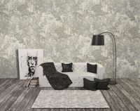 Обои Wiganford by Solo Crystal stone AK20619 Винил на флизелине (1,06*10,05) Бежевый/Серый, Под камень/Штукатурка — фото 3, Обои для стен