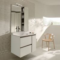 Тумба под раковину Jacob Delafon Soprano 96 EB1331-E10 подвесная Квебекский дуб — фото 4, Тумбы под раковину