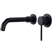 Смеситель для раковины Orange Karl M05-722b Черный — фото 1, Смесители для раковины