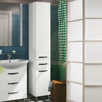 Товар: Шкаф пенал Aquaton Ария H 1A124303AA010 Белый - фото 3 Шкаф пенал Aquaton Ария H 1A124303AA010 Белый — фото 3, Мебель для ванной