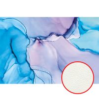 Фреска Ortograf Fluid art 33641 Фактура флок FLK Флизелин (4*2,7) Фиолетовый/Голубой, Абстракция — фото 1, Фрески