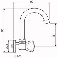 Смеситель для кухни Ростовская Мануфактура Сантехники SL119-362 Хром — фото 5, Смесители