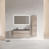 Тумба под раковину Sancos Libra 120 LB120-2EG подвесная Дуб галифакс натуральный — фото 14, Мебель для ванной